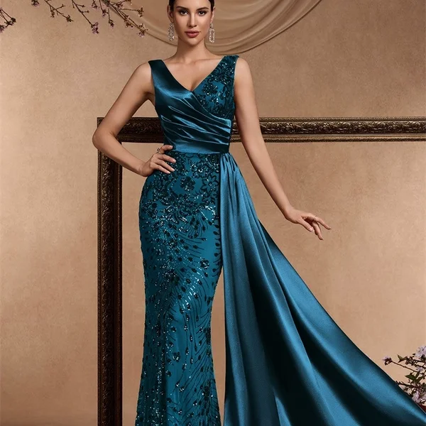 

Свадебное платье с длинной юбкой и высокой талией для высоких женщин, 80 см, большие размеры, трансграничная официальная одежда в китайском стиле