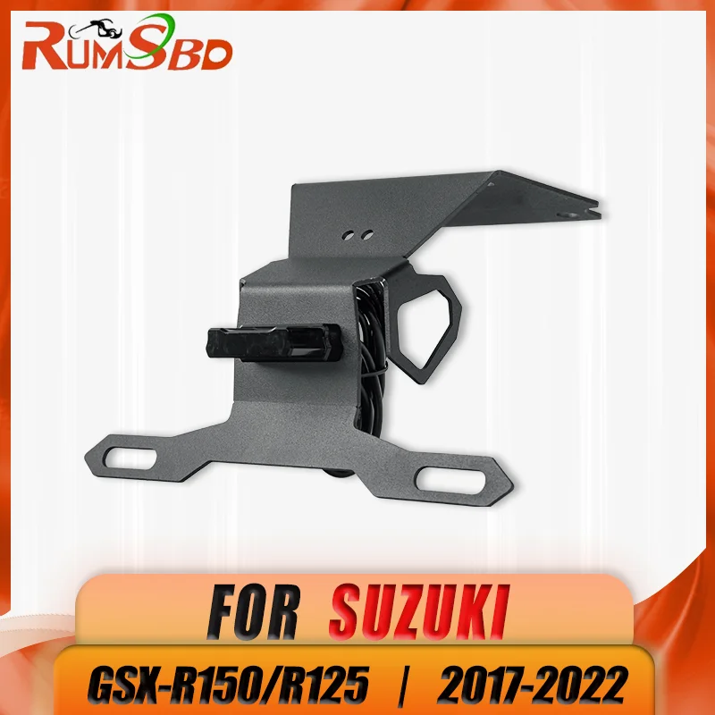 

Motorcycle License Plate Holder Bracket Mount Tail Tidy Fender Eliminator Led Light For Suzuki GSX-R150/GSX-R125 2017-2022