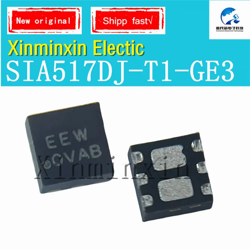 1PCS/LOT SIA517DJ-T1-GE3 EEW Power PAK-SC-70-6-Dual IC Chip 100% New  Original In Stock Serial No:XMX2024