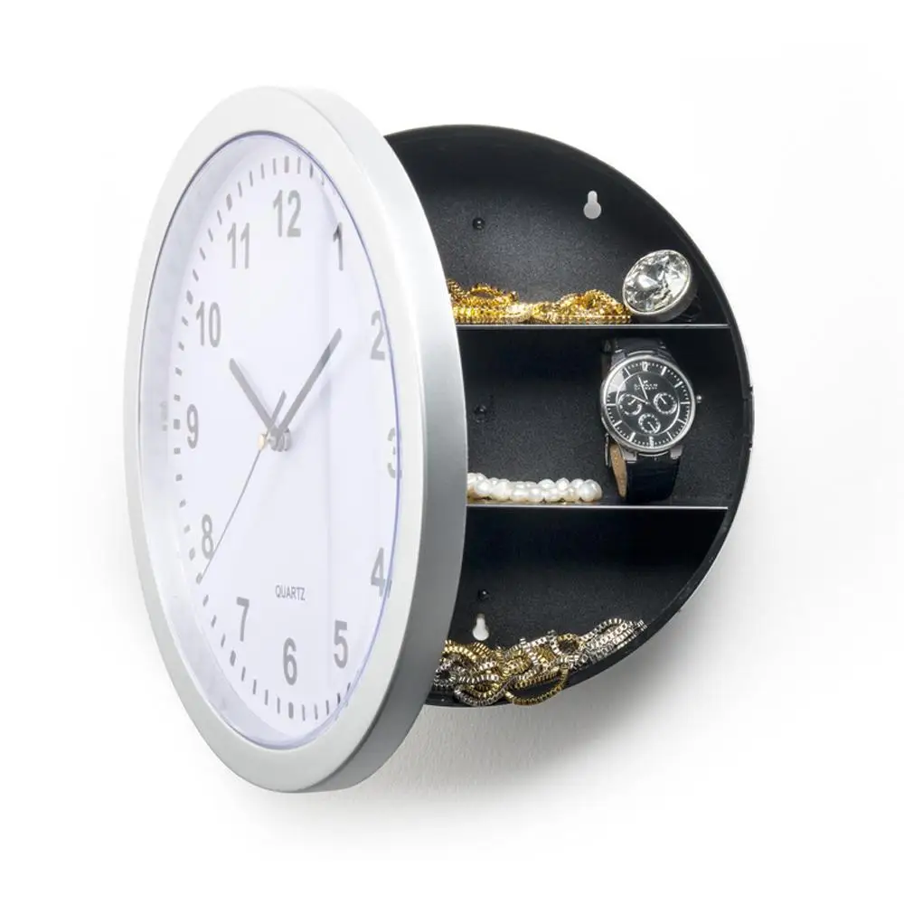 Creative Hidden Secret Safe Box Wall Clock Safe Box Wall-Mounted Hanging Key Cash Money Jewelry Storage Security Box Home Decor