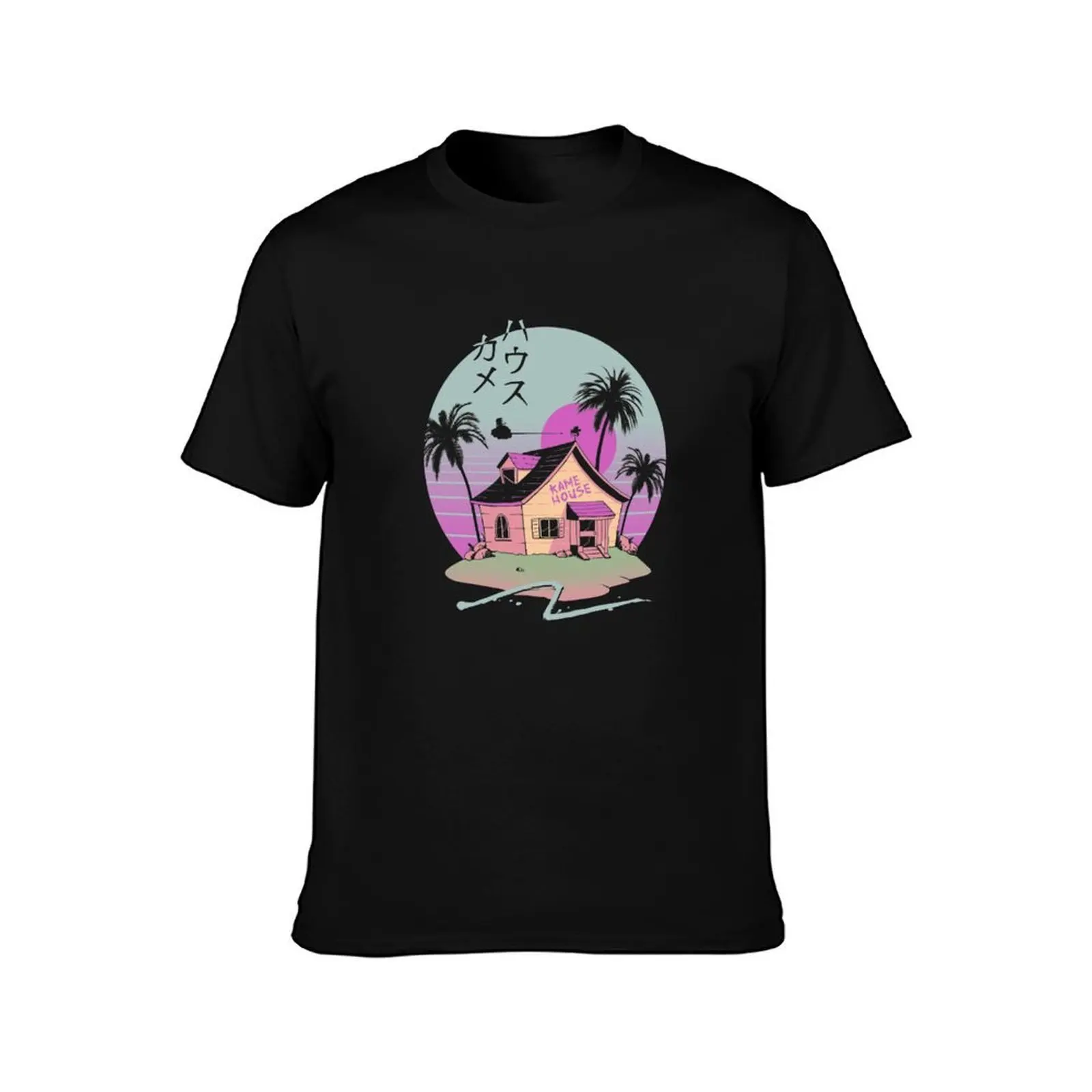 Kamewave Chill T-Shirt, Summer Casual Cotton Tee, Oversized Streetwear Tops, Vintage Graphic Print, Loose Fit Short Sleeve