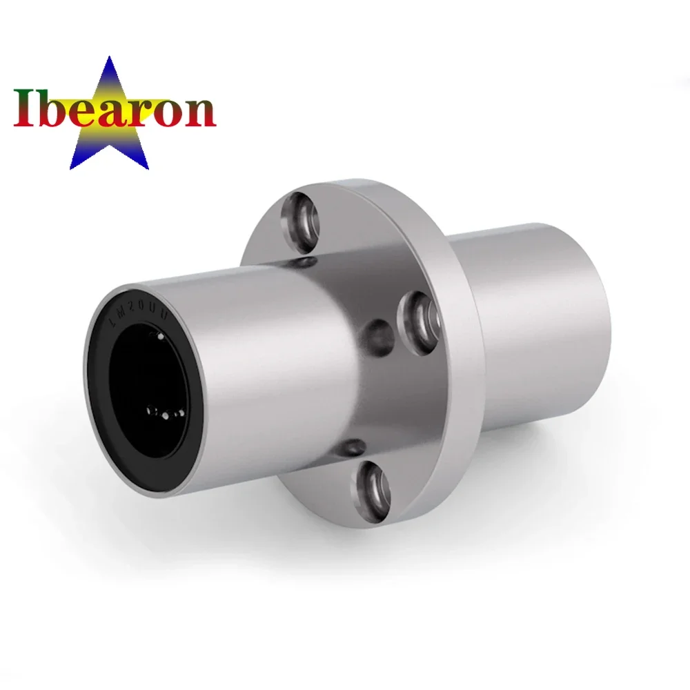 1PCS LMFM30LUU Double-Wide-Middle Type Round Flanged Linear Motion Ball Bearing Seals On Both Side High Quality Resin Retainer