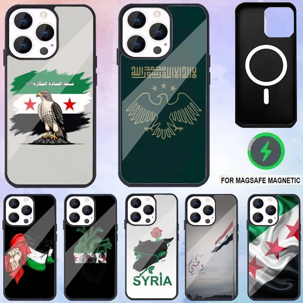 

FREE ART S-SYRIA FLAY Phone Case For iPhone17,16,15,14,13,12,11 Plus,Pro Max Magnetic Magsafe Wireless Charging