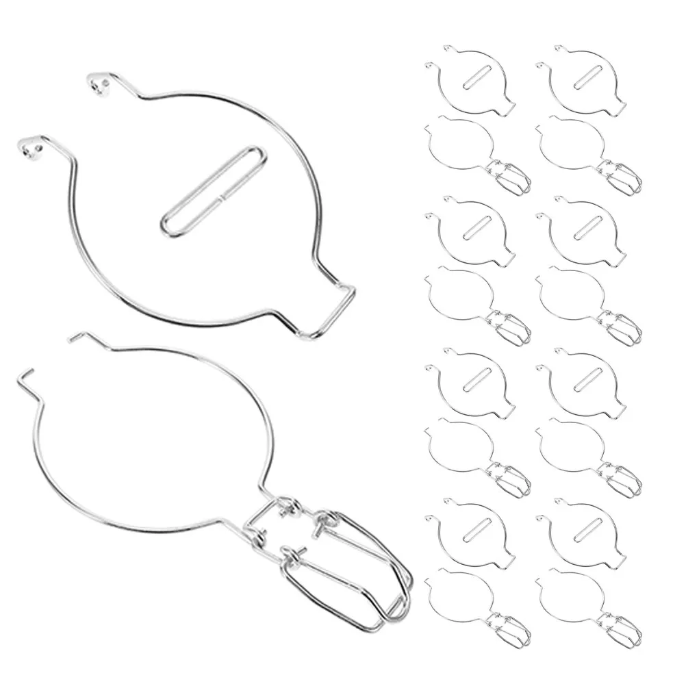 

12Pcs Stainless Steel Wire Clamp for Glass Jars Airtight Seal Canning Jar Seal Wire Handles Leak Proof Metal Fastenings