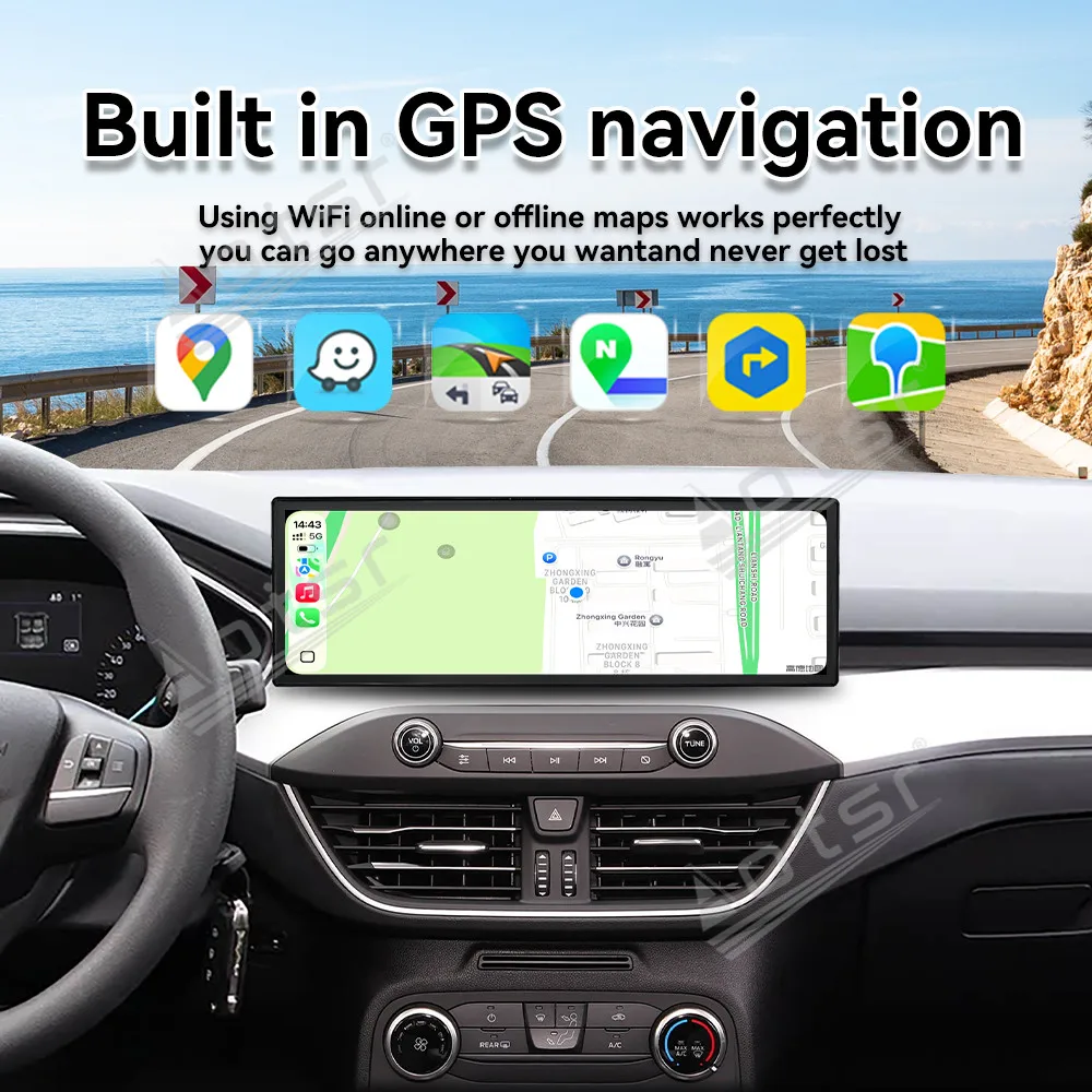 14.9“ Android For Ford Focus 2019 2020 2021 2022 Car Multimedia Automotive Carplay GPS Navigation Car Radio Stereo Head Unit