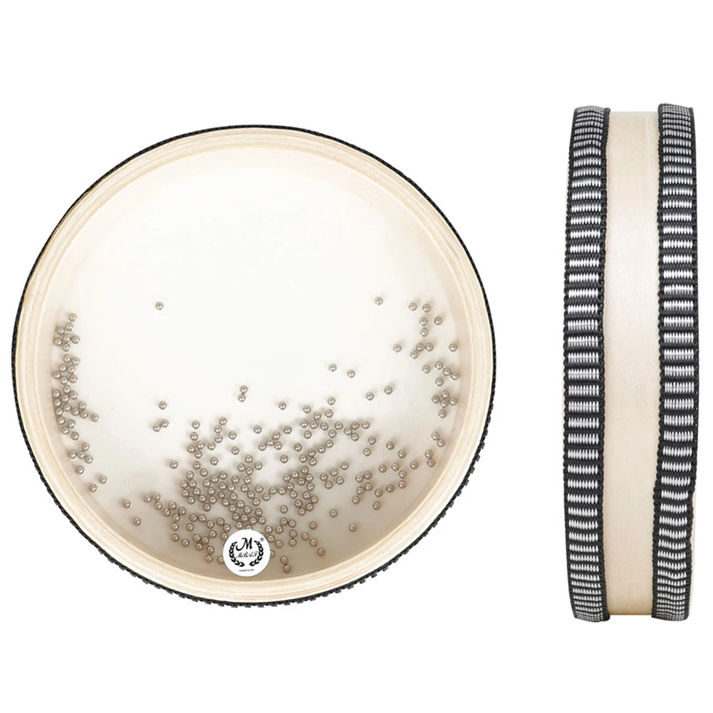 Ocean Drum Ocean Sound Effect Wave Bead Drum met stalen ballen Ocean Sea Drum Transparant voor kinderen jongens meisjes