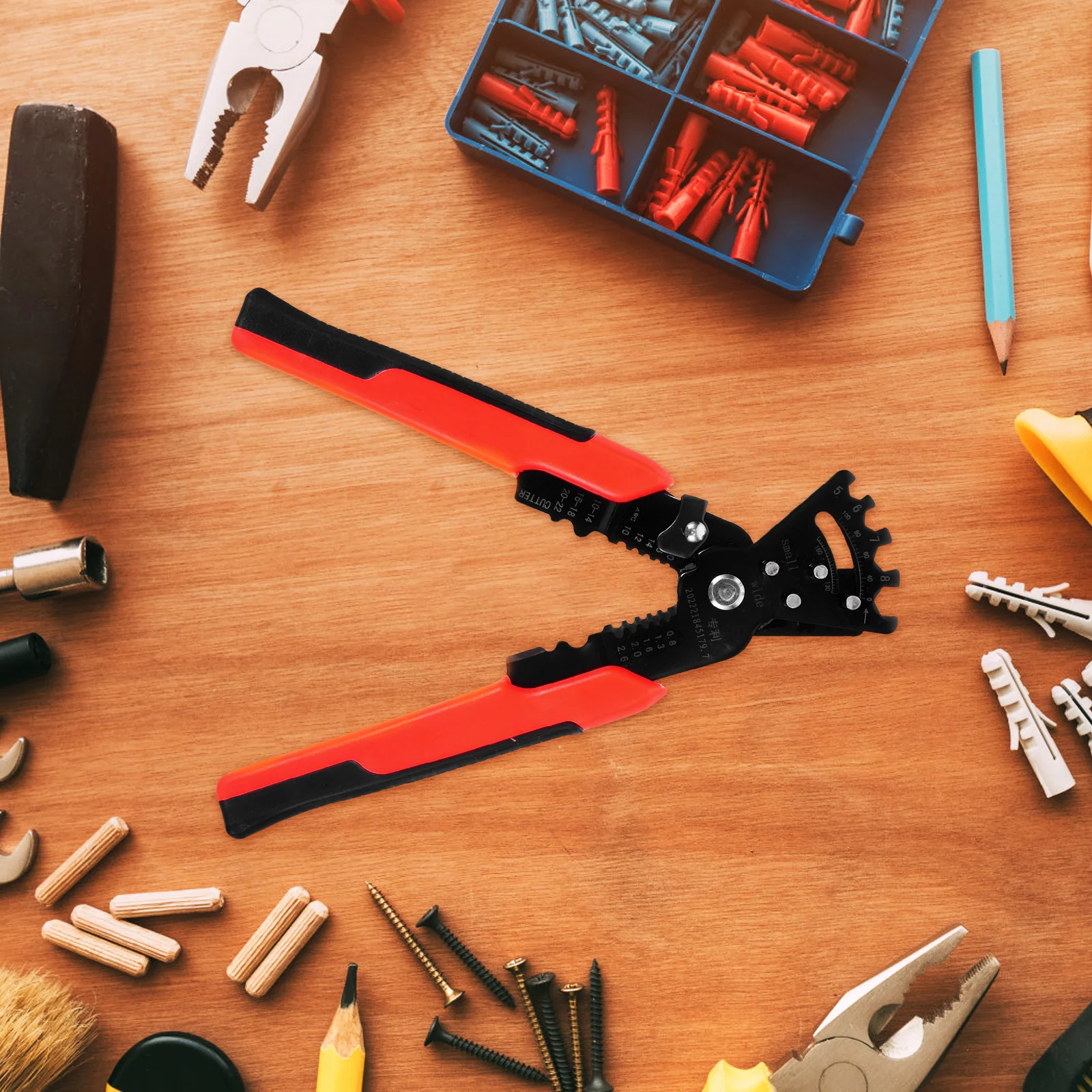 

Wire Stripper Multi-Functional Steel Tool Non-Slip Handle Compact Portable For Electricians Diy Cable Stripping Bending Cutting