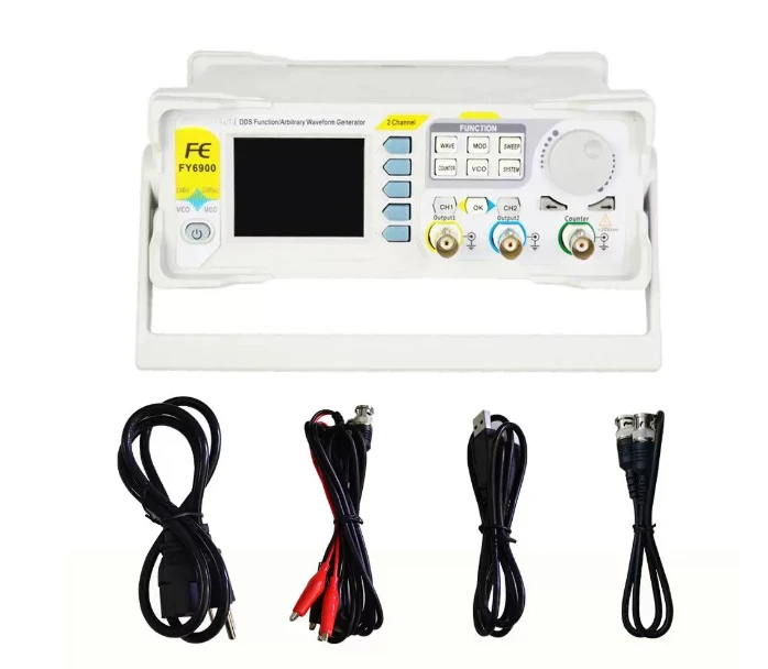 Suitable for 100MHz Function Signal Generator DDS Dual-channel Function Signal/ Generator Pulse Signal Source FY6900