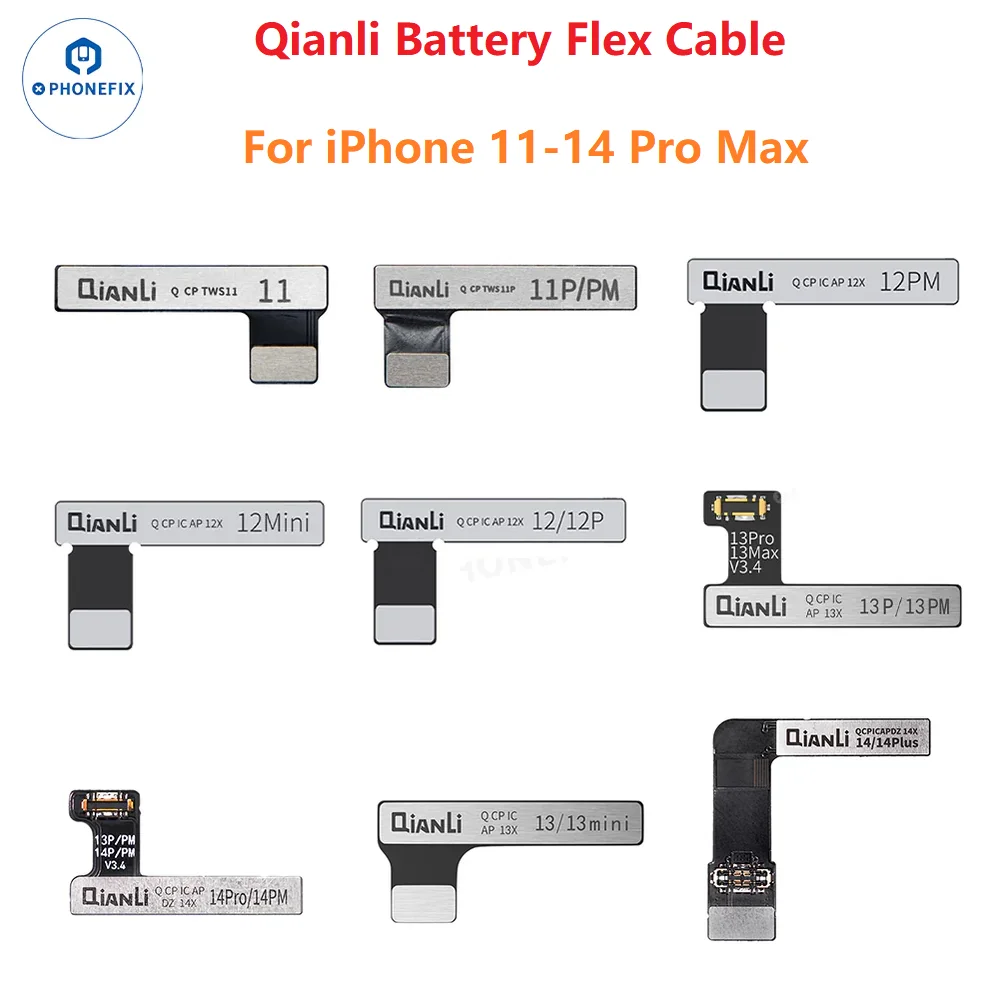 Qianli ICopy Plus 2.2 / DZ03 Batterie-Flexkabel für iPhone11-14 Pro Max Tag Tail on Battery Health Data Cycle Repair Tools