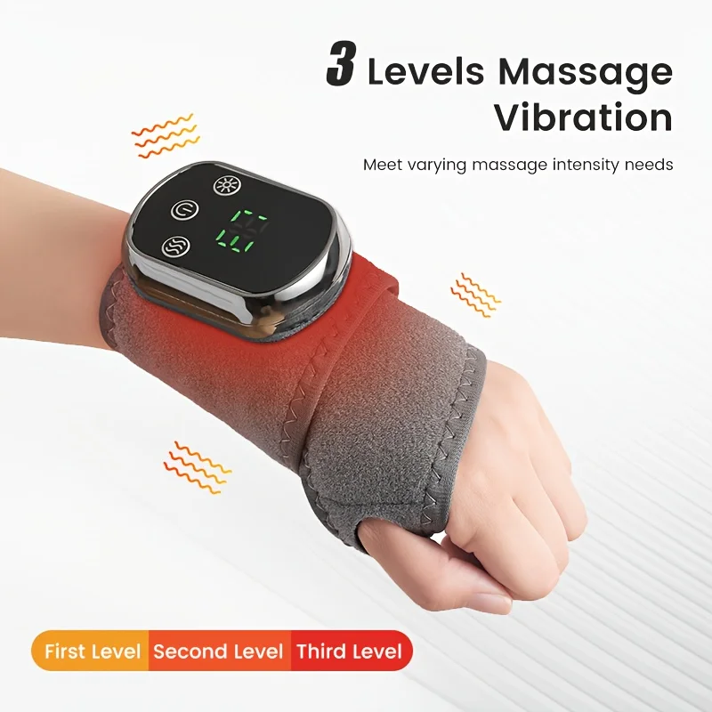 Hand Wrist Massager, Vibration Massager, with Function, Easy To Carry, Rechargeable, Is The Best Gift for Parents