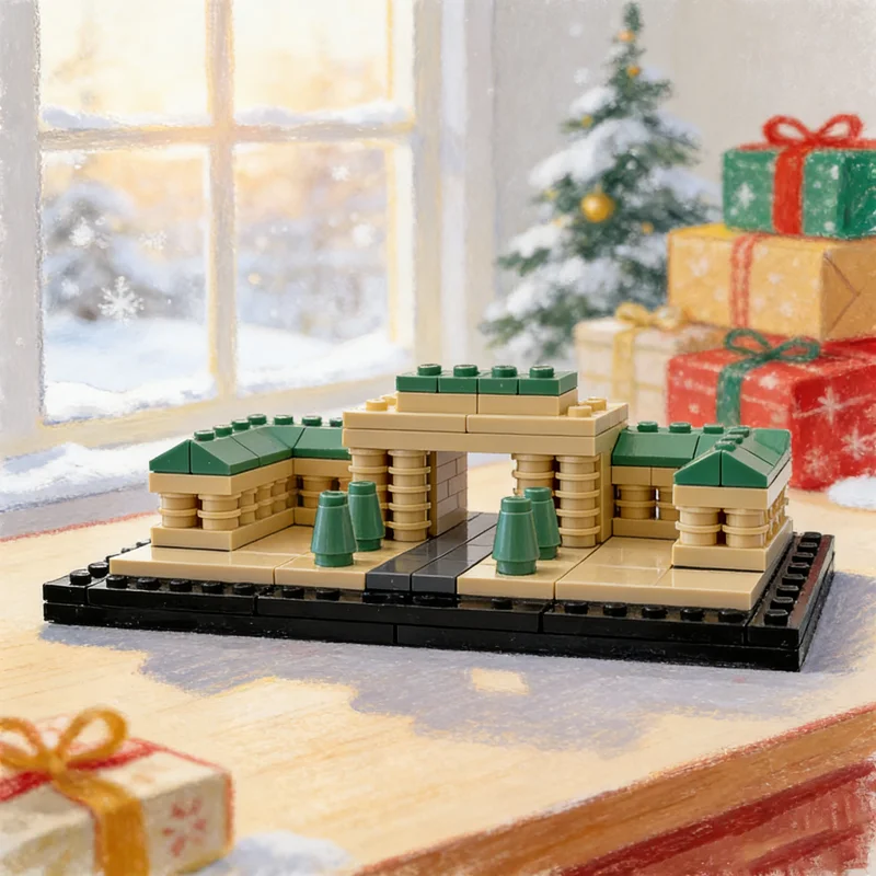 

225 шт. MOC Brandenburg Gate Архитектурная модель Строительные блоки Строительство Творческая идея Образование Рождественские подарки Игрушечный кирпич