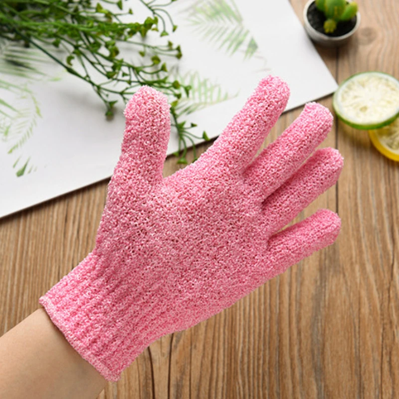 1/2pcs Bath Gloves Double Sided Exfoliating Bath Rubbing Towel Body Scrubs Bath Accessories Bathroom Shower Tools