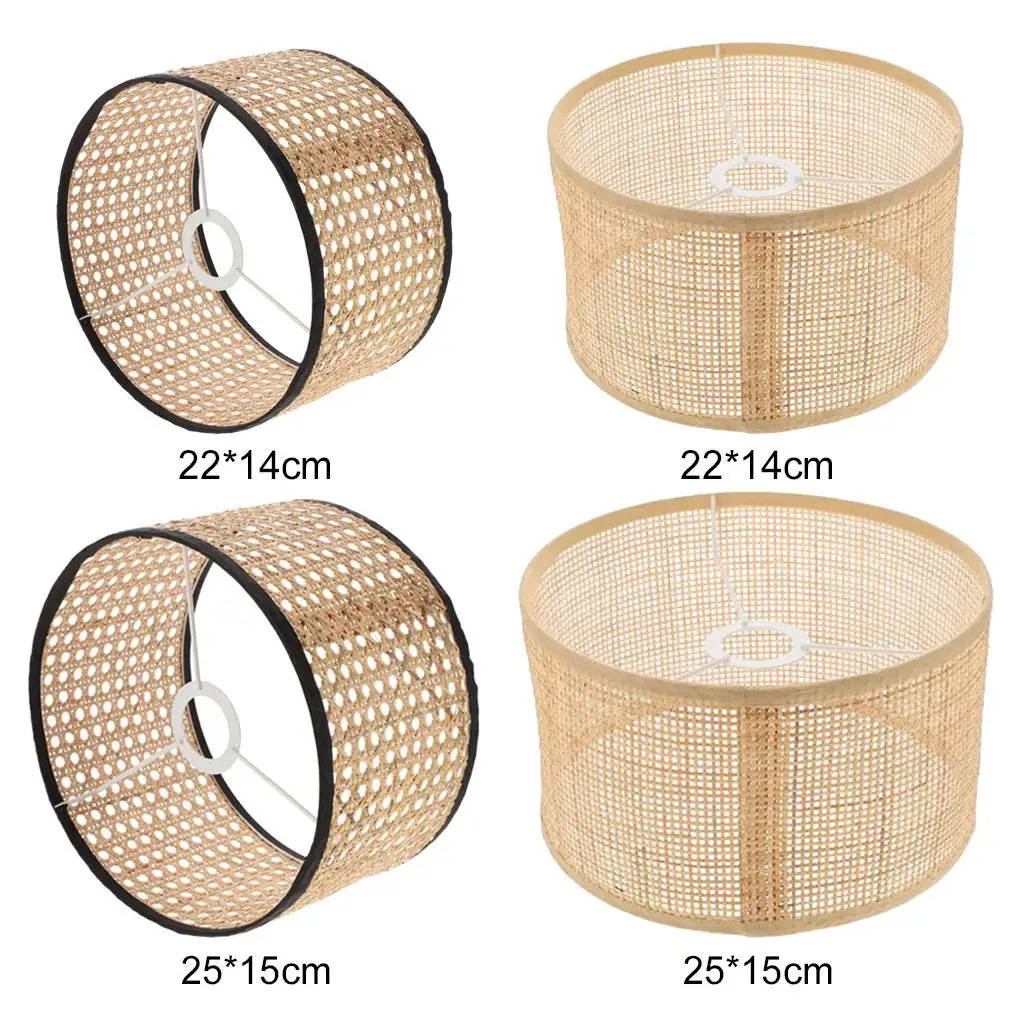 

Light Shade Rattan Weaving Lampshade Modern Style Decorative Natural Table Lamp Accessories for Ceiling Dining Hallway