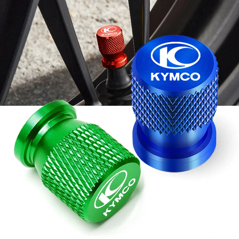 2PCS Aluminum Motorcycle Tyre Valve Cap Dustproof Universal For KYMCO AK550 XCITING 250 300 350 400 400S 500 DownTown 125 300i