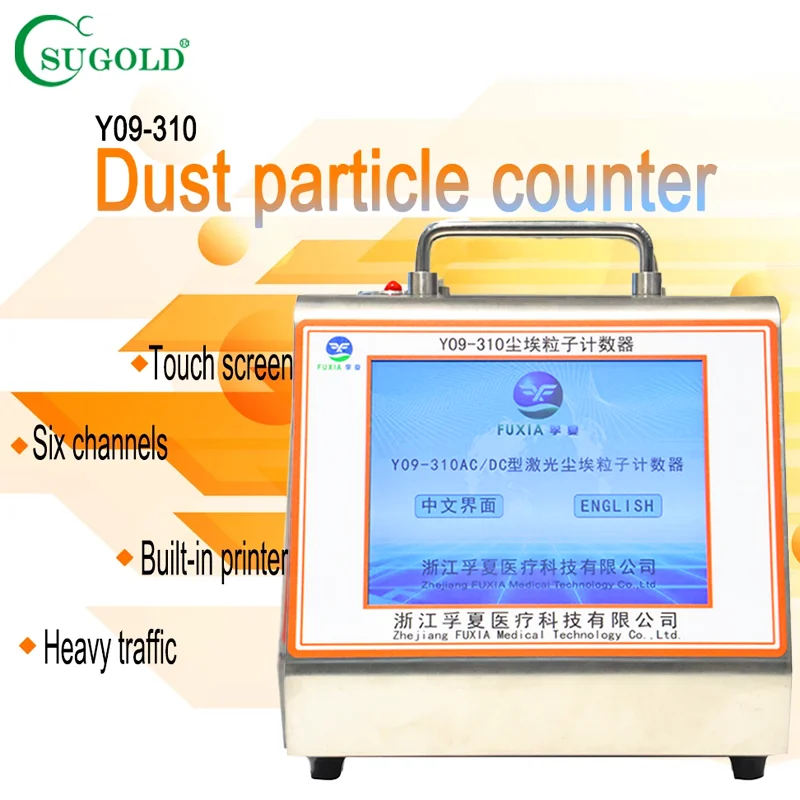 Sugold 28.3L/Min Touch Screen Laser Airborne Particle Counter Met Lage Prijs