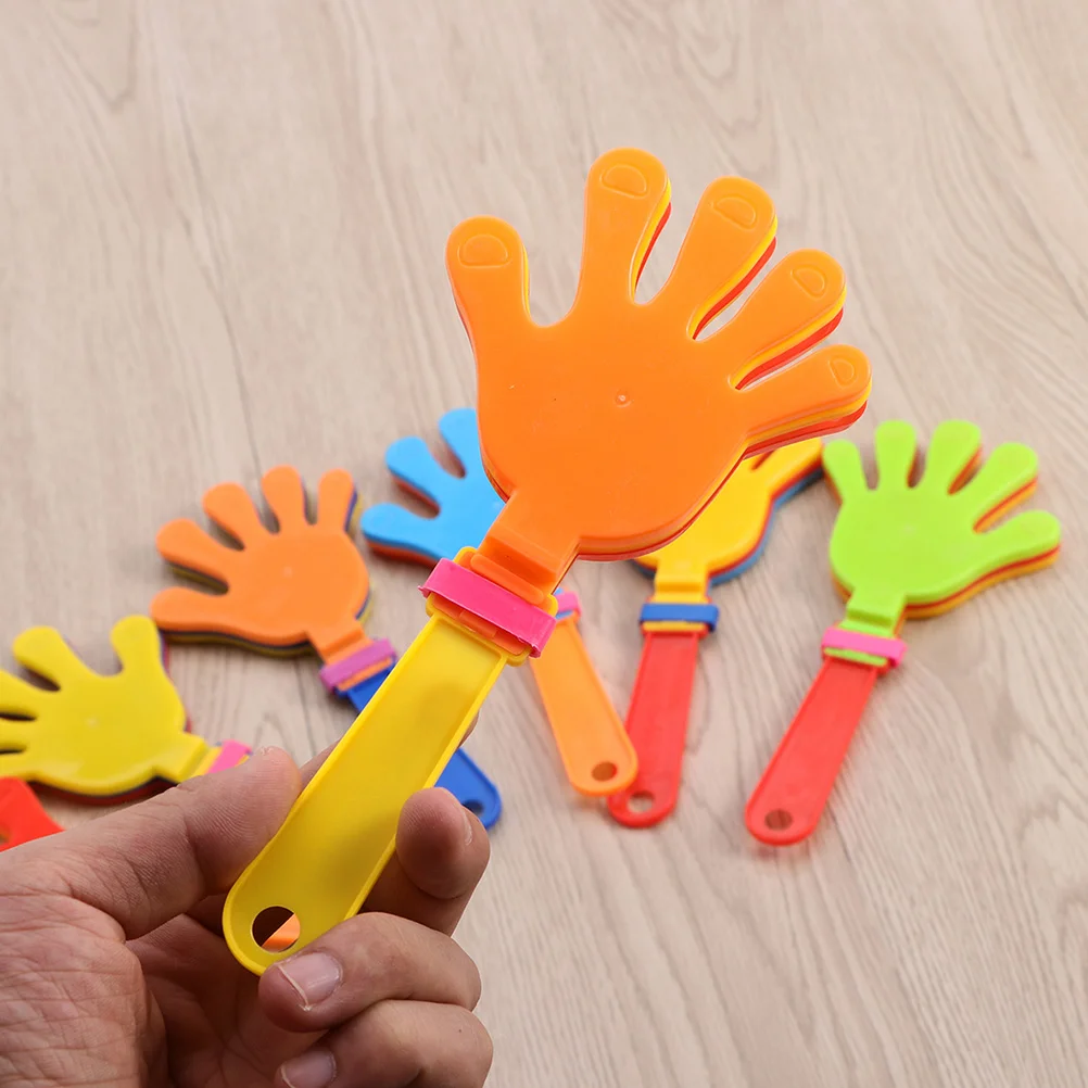 12 PCS Plastic Palm Clap Toys Noisemaker Concert Hand Clapper Applause Christmas Party Favor Prop Abs Clapping Child Making