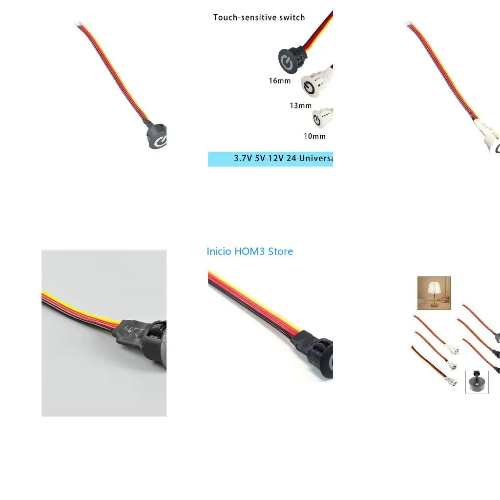 A5YD Recessed Touch Sensors Switches Button Dimmable Touch Sensors Button Led Light Controller LED Strips Light Switches