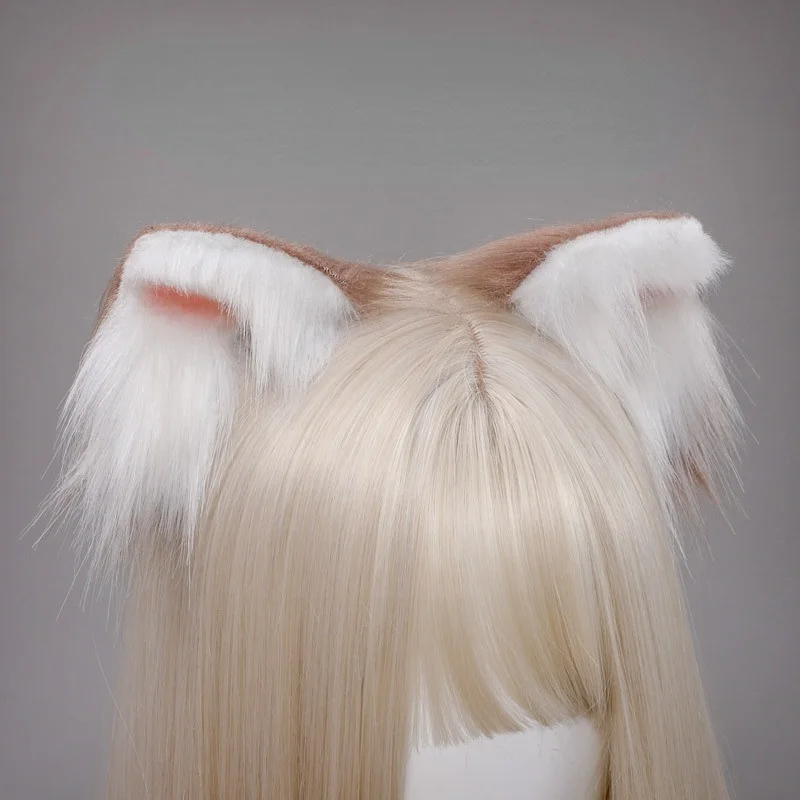 Japanese Cat Ear Animal Ear Hairpin Spot Plush Headwear LolitaJK Fox Ear Accessories Hand-made Cosplay Costumes