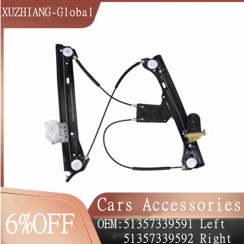 

51357339591 51357339592 Window Regulator Bracket for BMW 3 Series GT F34 2013 -2019 without motor Window Winding Handles