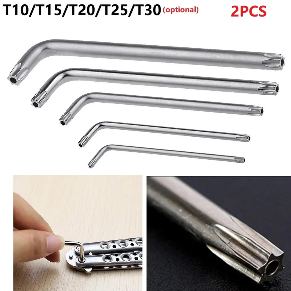 2pcs Torx Screwdriver T30 T20 T25 T10 T15 Double End 2 Ways Mini Torx Screwdriver Spanner Wrench Tool Screwdriver Screws Driver