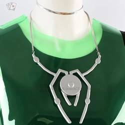 ALIEN STAGE Round 7 Blink Gone Till Cosplay Costume Wig Armband Prop Necklace Decor Unisex Green Vest Pants Performance Party