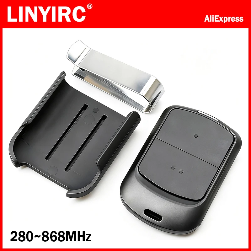 With Clip 280MHz-868MHz Garage Door Remote Control Duplicator Multifrequency Variable Code Grabber Auto Scan Clone 433MHz 868MHz
