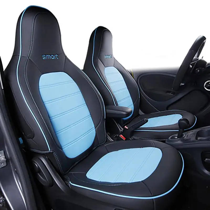 Car seat cover Full smart 453 450 451 Leather decoration Four seasons breathable cushion For smart 453 fortwo car styling