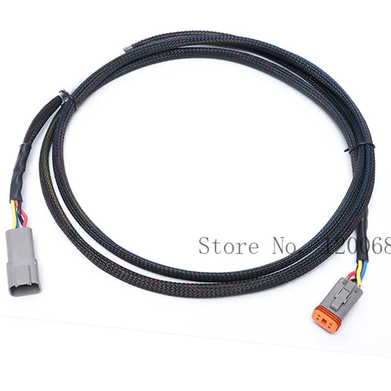 100CM Deutsch DT04-4P Extension Cable Male Female Cable Sleeve Protection Waterproof Connector plug Kit WIRE HARNESS