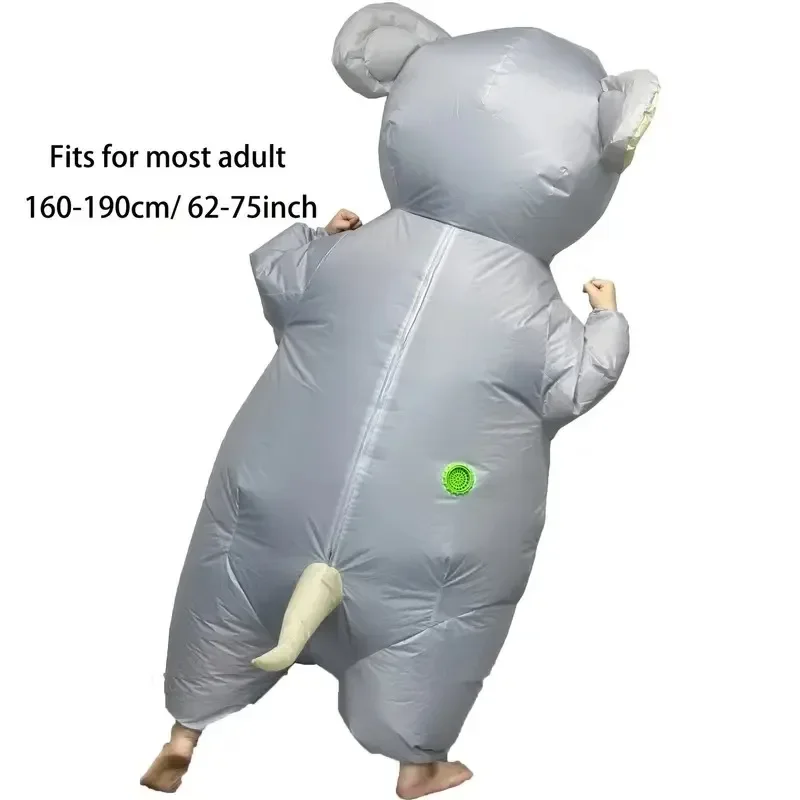 Adult Mouse Inflatable Costume Carnival Cat and Mouse Hide and Seek Theme Party Inflatable Dress Up Halloween Fun Cosplay Set - Image 6