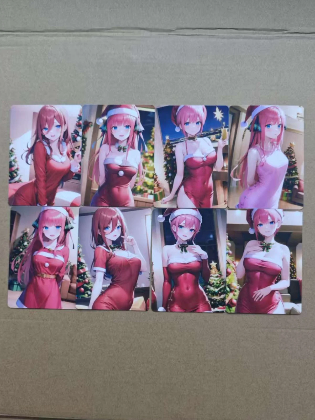8PCS Sexy Cards The Quintessential Quintuplets Adult NSFW Cards Double Sided Mosaic-free Animation Collection Card 18+