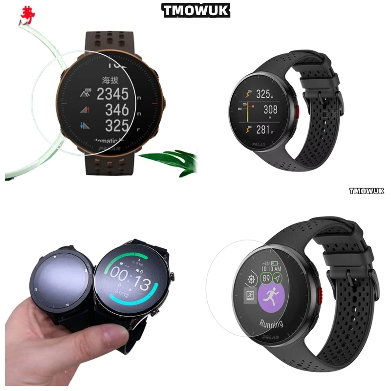

For Polar Vantage V V2 M M2 M3 Ignite 2 Pacer Pro Grit X Pro Unite Polar M200 - Fingerprint - Resistant Tempered Glass Screen Pr