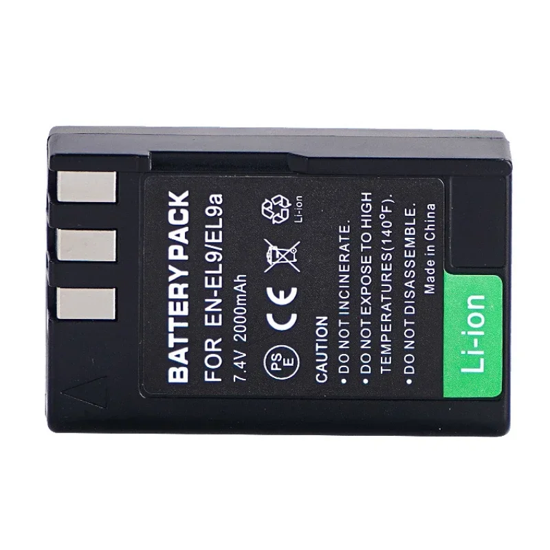 2000mAh EN-EL9 EN-EL9a 2pcs Camera Battery For Nikon D40 D40X D60 D3000 D5000 Battery