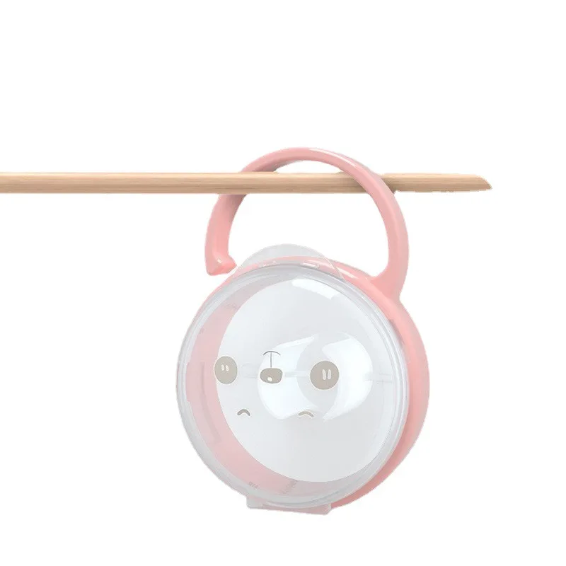 New Baby Pacifier Clear Dustproof Case, Cute Panda Design with Handle, Food-Grade PP Material for Safe Pacifier Storage