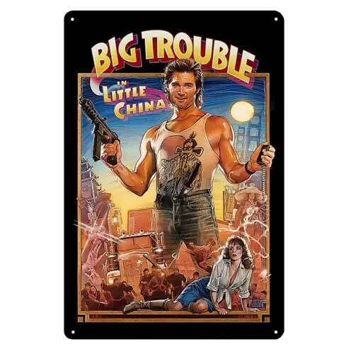 Big Trouble In Little China Movie Metallposter-Blechschild – 20 x 30 cm, Aluminiumplatte