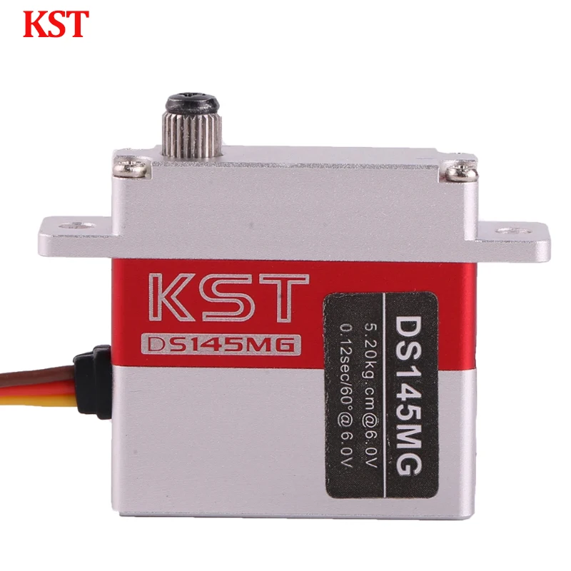 KST DS145MG 6V 5kg 0.12秒 高精度メタルギアデジタルウィンググライダーサーボ UAV RCカー ロボットアーム ボート ヘリコプター用