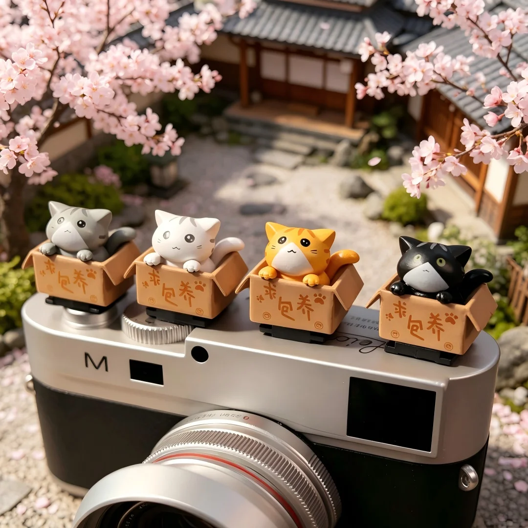 Cute Seeking to keep a cat Series Hot Shoe Cover for Leica Q2 Fuji X100V X-T5 Sony ZV-1 Canon EOS R5 Nikon Z5 Camera Accessories