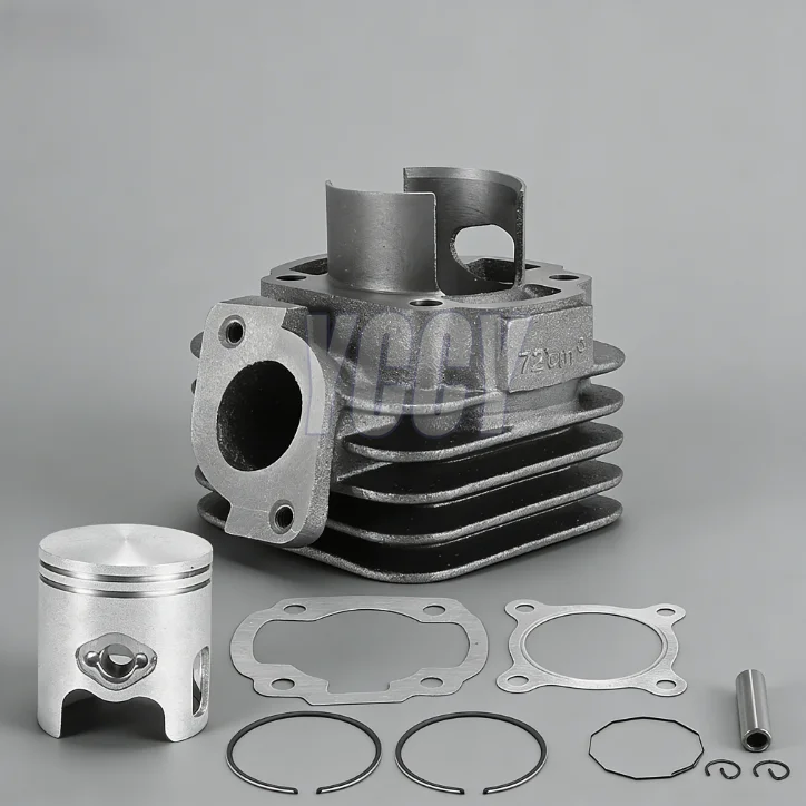 

47 мм высококачественный комплект цилиндров с большим отверстием для мотоцикла, поршневой штифт для YAMAHA JOG 50 Zuma Vino, 2-тактный скутер Minarelli 1E40QMB