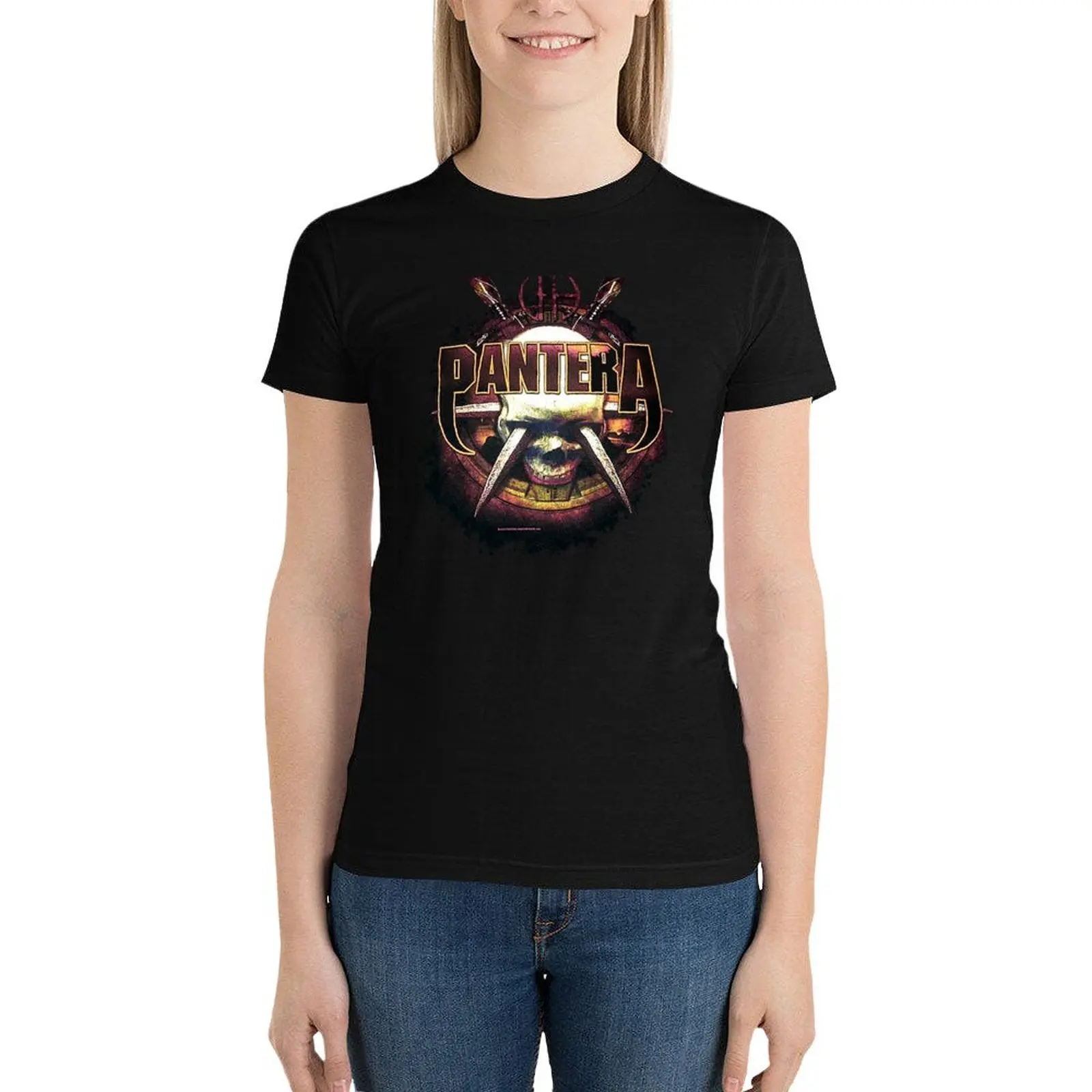

pantera T-Shirt cute tops lady clothes graphics Female clothing Women's tee shirt