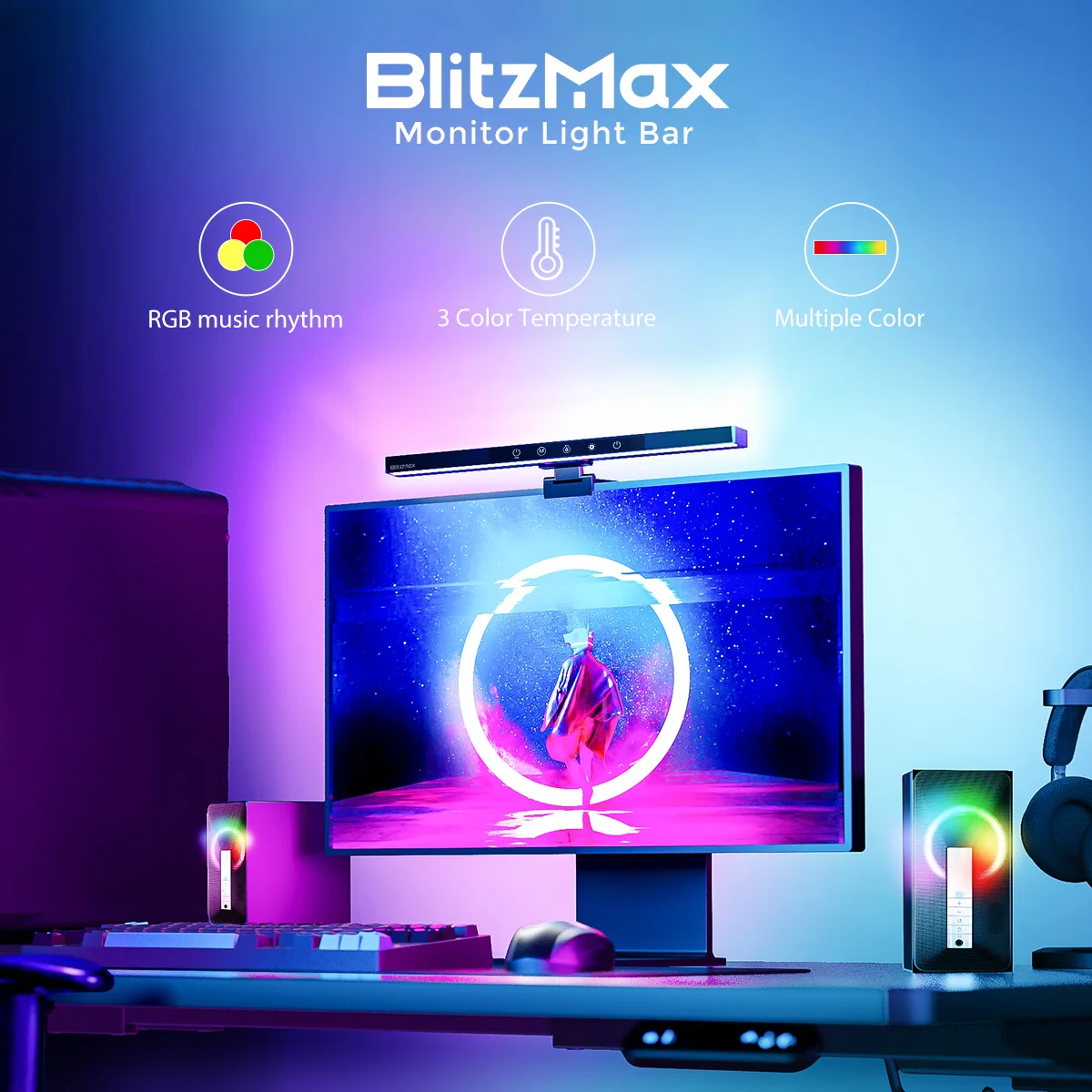 

BlitzWolf BlitzMax BM-CS1 Светодиодная панель для монитора Компьютерная лампа Экран Подвесной светильник Плавное затемнение света для лампы монитора ПК