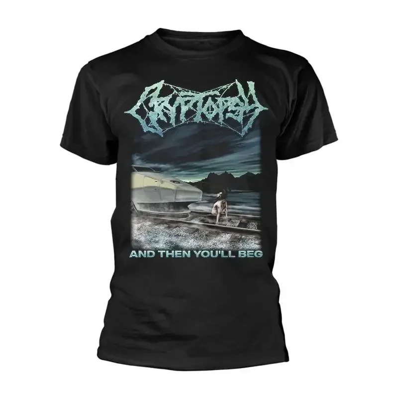 Men's Cryptopsy And Then You'll Beg Tshirt Medium Black