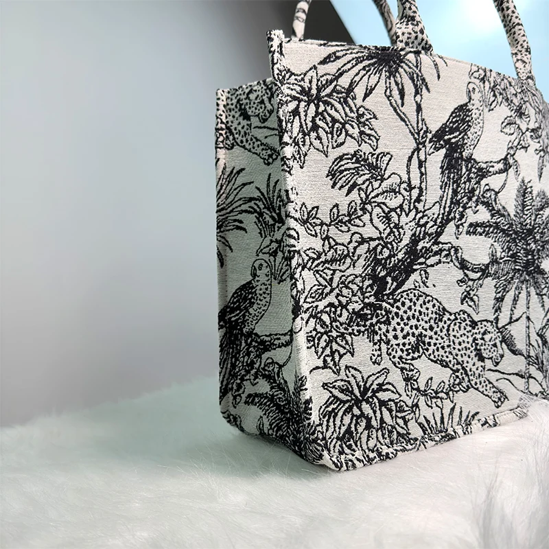 Borsa Tote di marca JIOMAY per donna, borsa di design di lusso, tasca interna da viaggio con cerniera, borsa a tracolla Shopper con ricamo, 2024