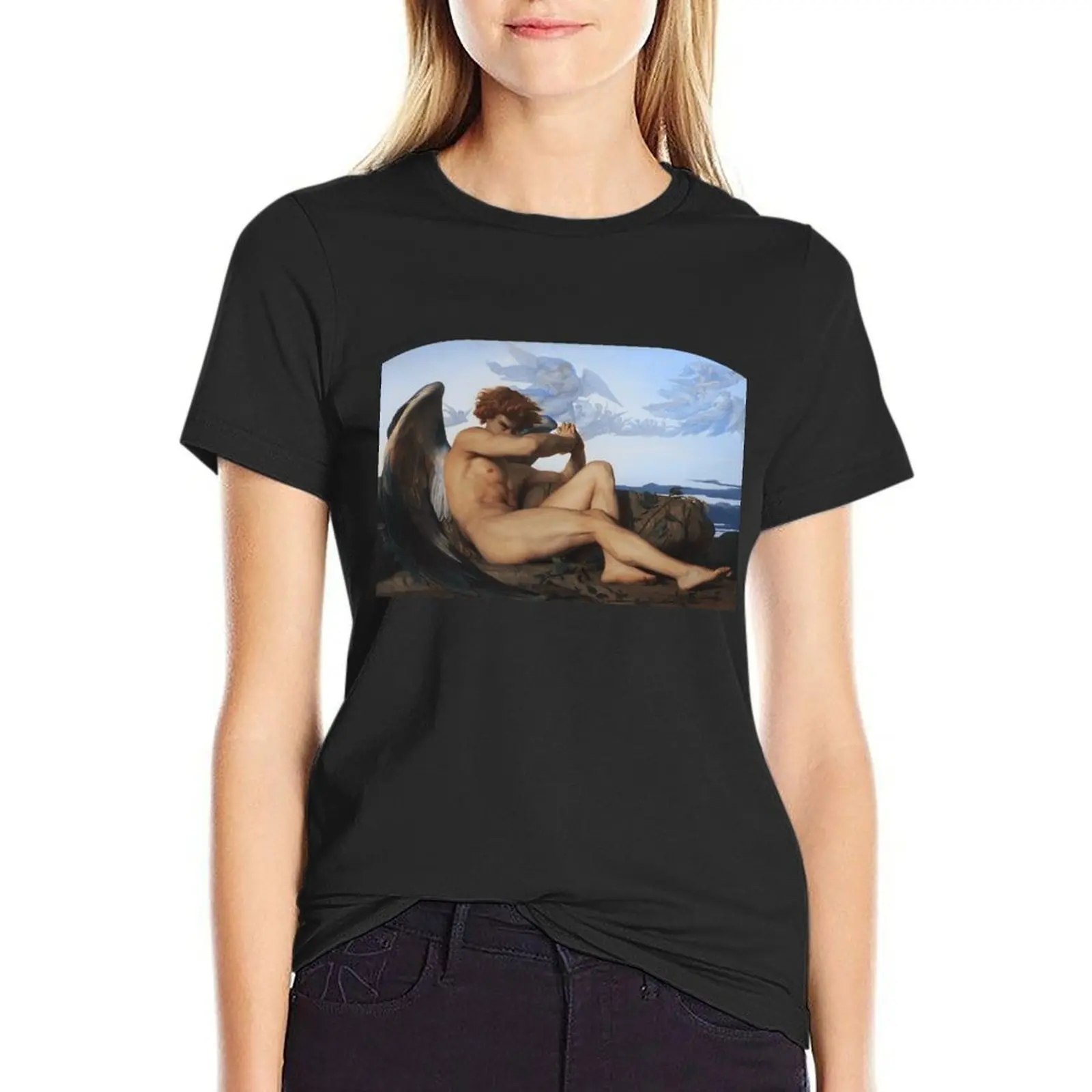 

the fallen angel T-Shirt plain animal print customs design your own plus sizes workout t shirts for Women