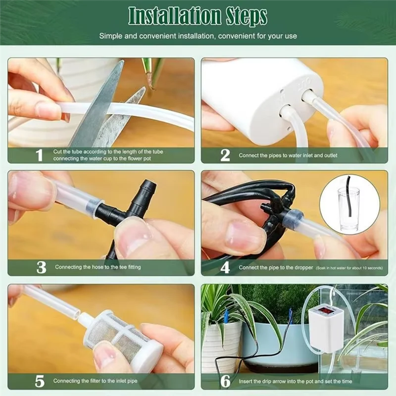 LLCS-Smart Drip Irrigation Machine Waterer Programmable Water Timer Auto Waterer Device Waterer Device For Indoor Outdoor