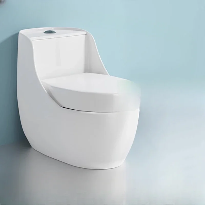 Squatting and sitting dual-purpose integrated desktop toilet, siphon type odor proof and silent household large caliber toilet