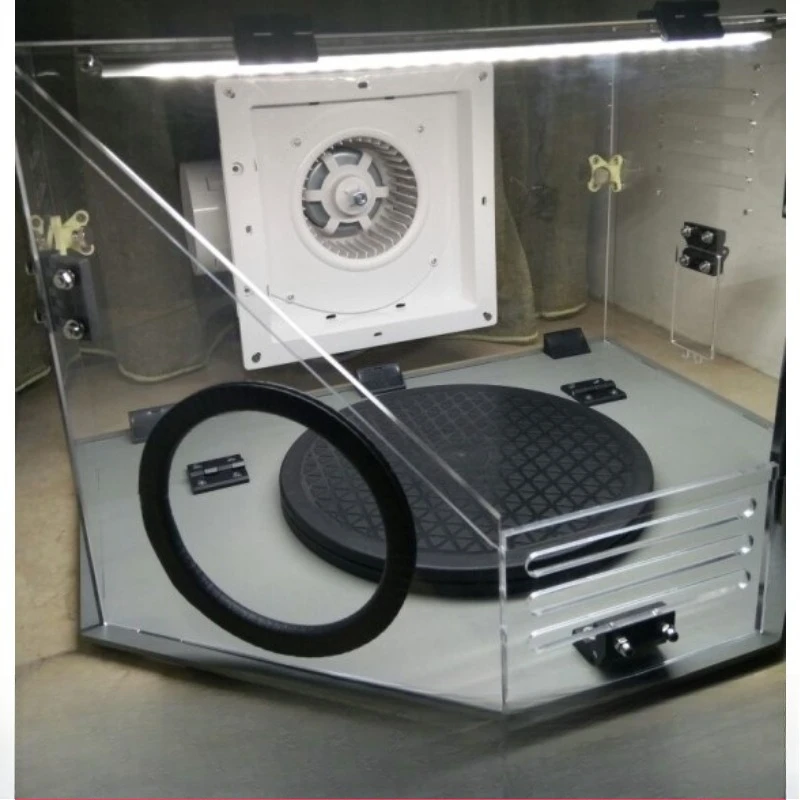 Model spray paint box/polishing and coloring/folding table/negative pressure exhaust fan figure doll