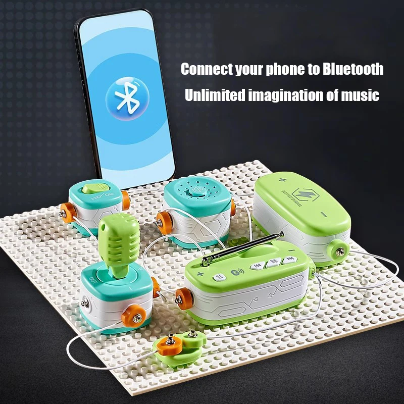 Blocs de construction électroniques pour enfants, jouet d'expérimentation de Circuit, Puzzle, ensemble scientifique, cadeau d'anniversaire pour garçons âgés de 6 à 10 ans, nouvelle collection 2025
