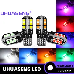 UHUASENG 5W5 WY5W CANBUS W5W T10 Led Bulb 194 24SMD 3030 Red Interior License Plate Reading Car Parking Light Signal Lamp 12V