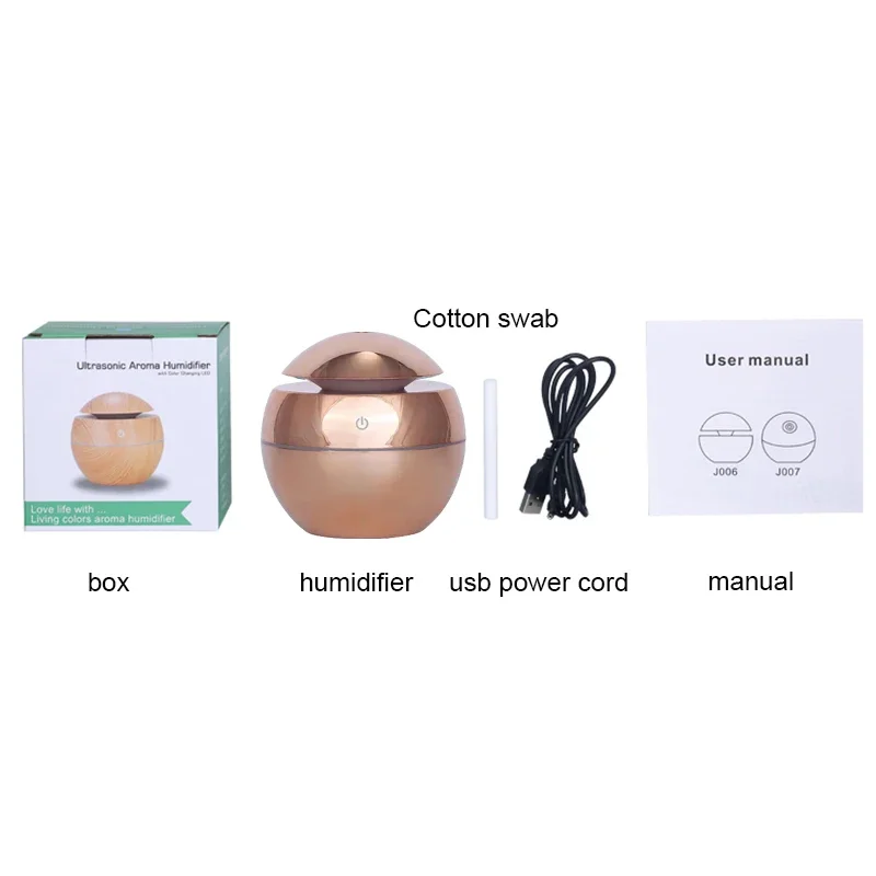 Humidificador de aire ultrasónico para el hogar, Mini generador de niebla, difusor de Aroma USB, difusor de aceites esenciales para el hogar y la Oficina, 130ML