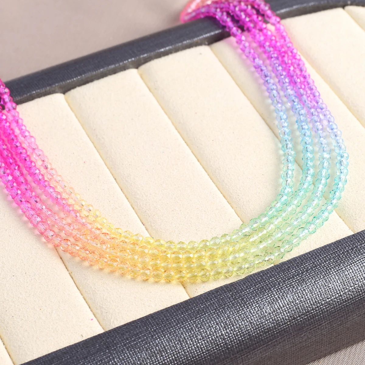 Faceted Natural Spinel Stone Beads Round Shape Section Beads for Jewelry Making DIY Bracelet Necklace Accessories Size 2/3mm