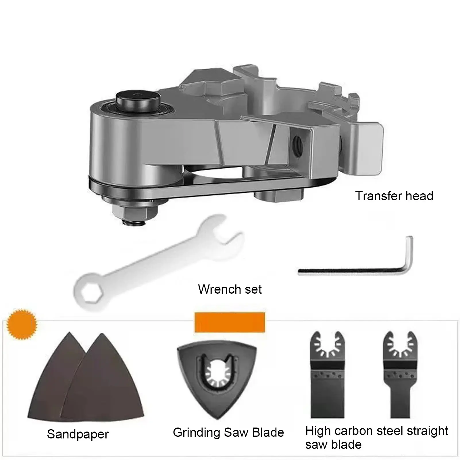 Angle Grinder Converter Tungsten Steel Multifunctional Oscillating Tool Adapter Kit for Cutting Grinding Polishing Power Tool